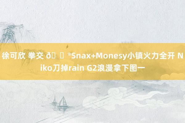 徐可欣 拳交 🎮Snax+Monesy小镇火力全开 Niko刀掉rain G2浪漫拿下图一