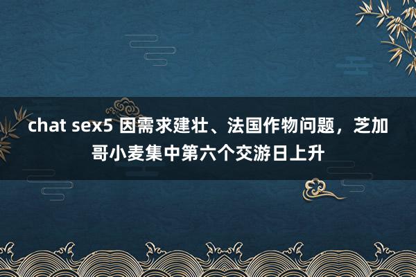 chat sex5 因需求建壮、法国作物问题，芝加哥小麦集中第六个交游日上升