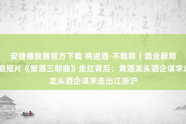 安捷播放器官方下载 将进酒·不雅察｜酒业新局② 魔性洗脑短片《蟹酒三部曲》走红背后：黄酒龙头酒企谋求走出江浙沪
